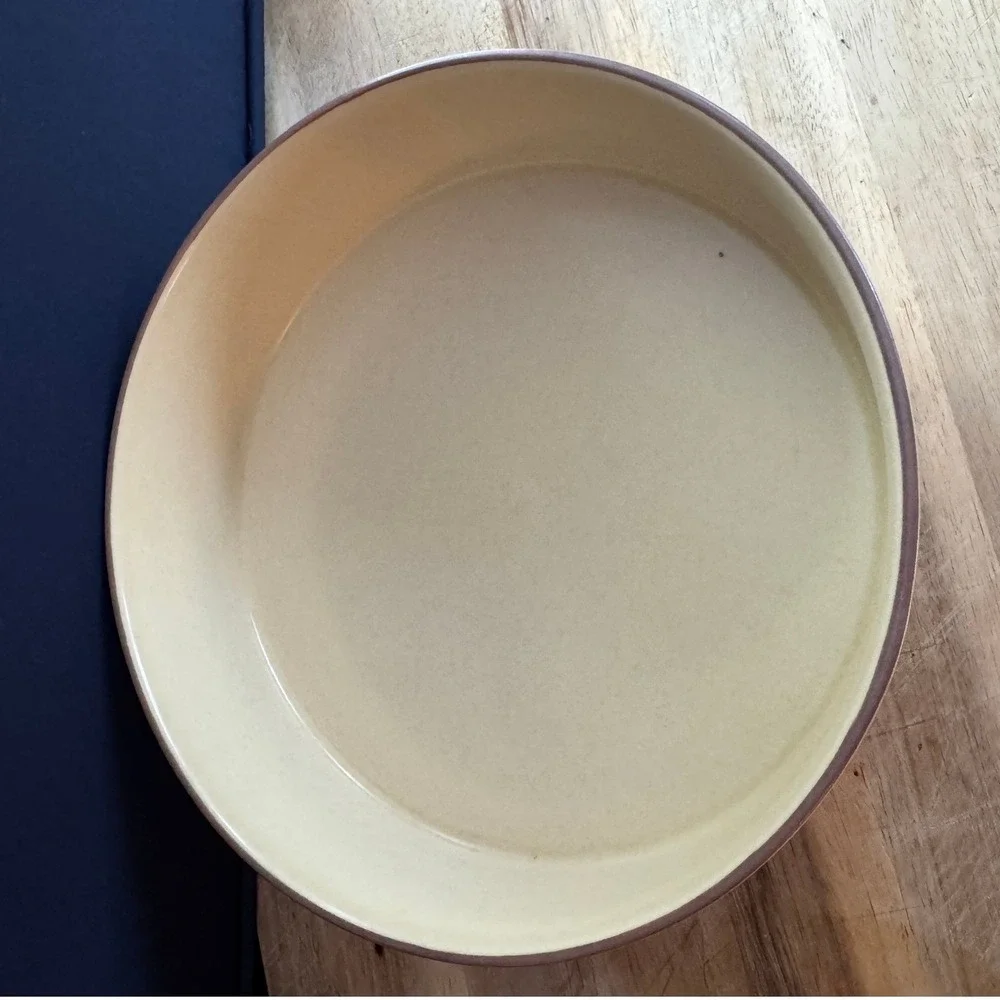 Pfaltzgraff Village‎ Round Casserole Dish Pyrex Glass Lid Vintage Stoneware USA
